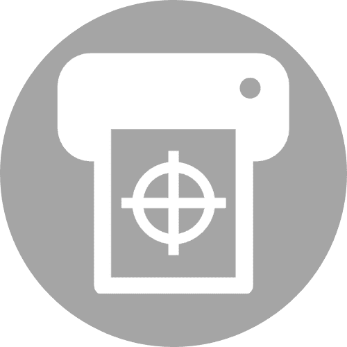 Graphic packaging printer icon representing innovative print technologies and customization options for impactful branding.